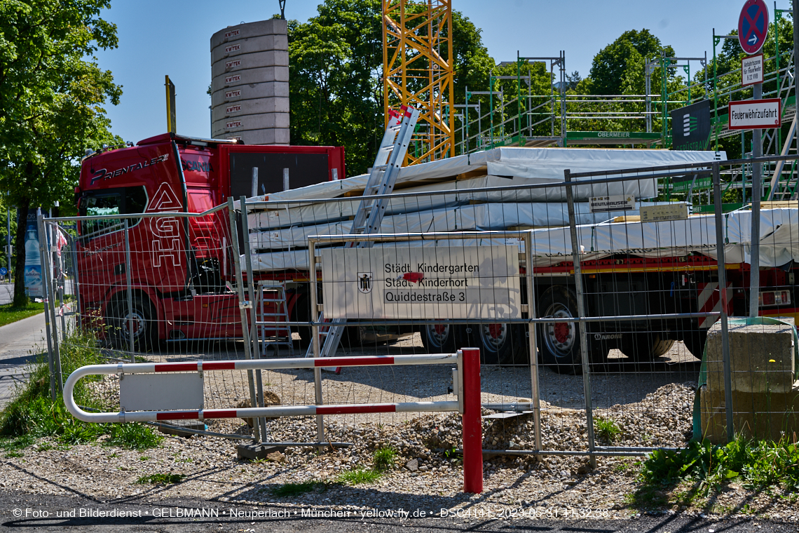 31.05.2023 - Wände für das Haus für Kinder in Neuperlach in München